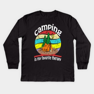 camping Kids Long Sleeve T-Shirt